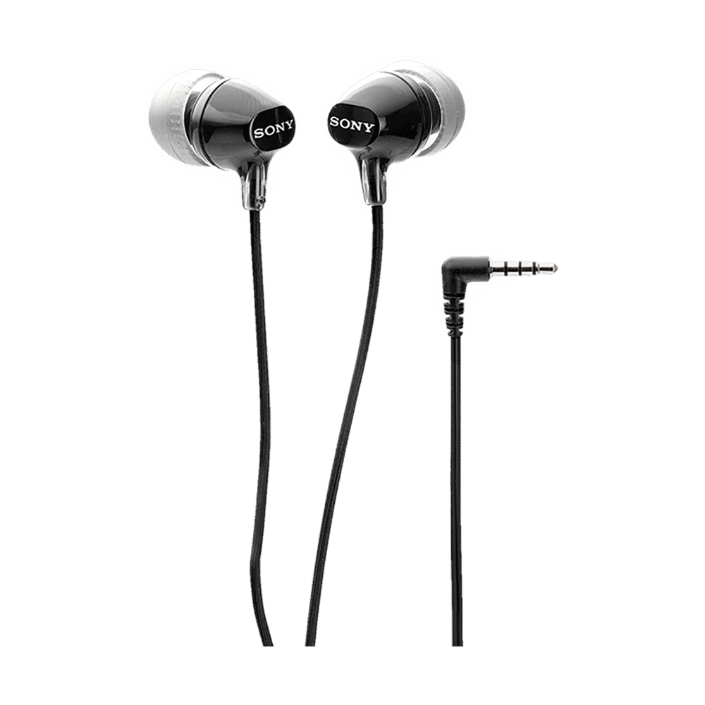 Buy SONY MDR-EX15AP Wired Earphone with Mic (In Ear, Black) Online